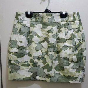 CLUB MONACO - ARMY PRINT SKIRT WITH POCKETS